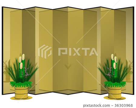 Golden eel style and Kadomatsu (Sogi) cutout 36303968
