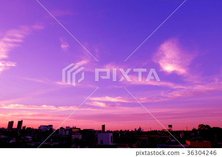 Evening view of early winter 36304246