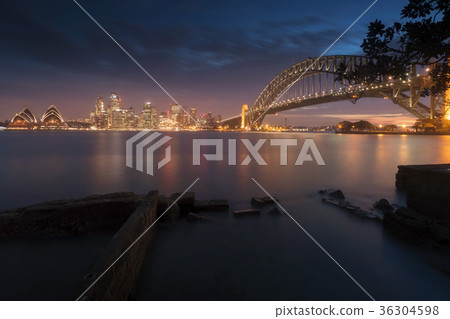 Sydney, Australia. illuminated city at night 36304598