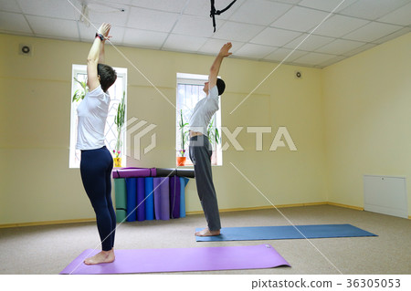 Yogini meditates in augmented reality Yogini meditates in augmented reality 36305053