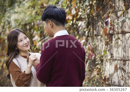 戀人，情侶，約會，面對 36305267