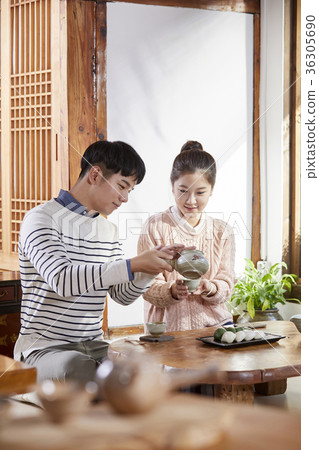 Lovers, Couples, Dating, Tea Room 36305690