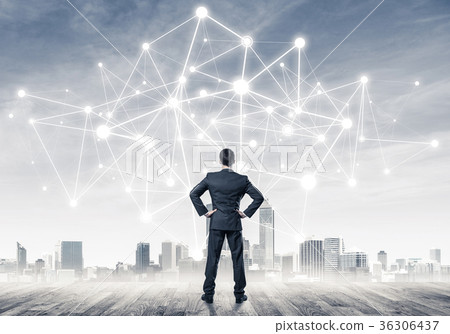 International business networking and social connection against 36306437