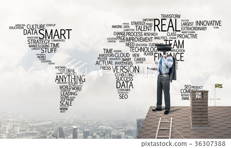 Concept of home security and privacy protection with camera head Concept of home security and privacy protection with camera head 36307388