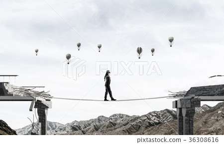 Concept of hidden risks and dangers. 36308616