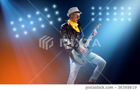 Rock star on stage Rock star on stage 36308619