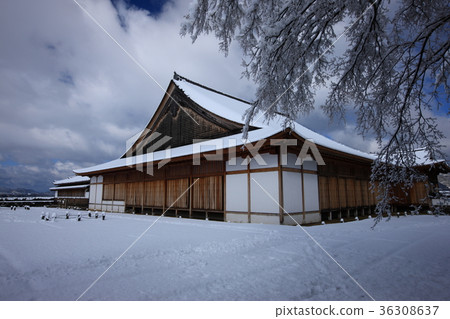 Shinzan城堡在冬天 36308637