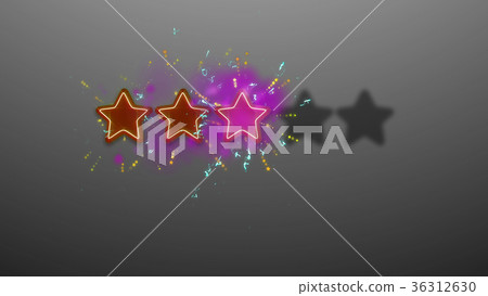 Three Star Rating Illustration 36312630