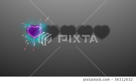 One Heart Rating Illustration 36312632