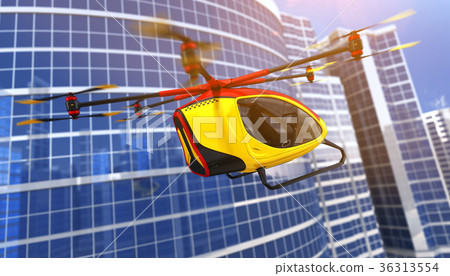 Electric Passenger Drone. 3D illustration 36313554