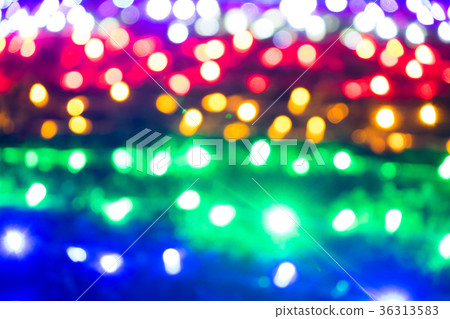 Christmas illumination bokeh Christmas illumination bokeh 36313583