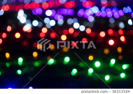 Christmas illumination bokeh Christmas illumination bokeh 36313584