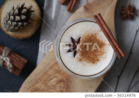 The homemade Eggnog Christmas cocktail 36314976