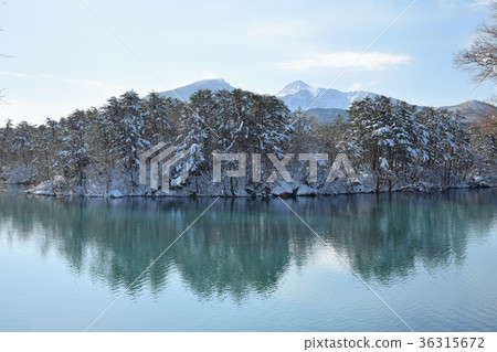 Bishamonnuma the day after heavy snowfall 36315672