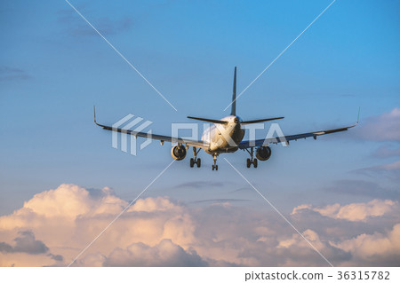 在日落天空的班機飛行 在日落天空的班機飛行 36315782