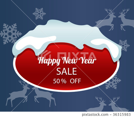 Happy New Year 2018 banner sale 36315983