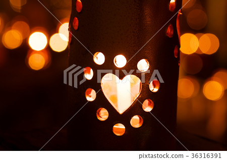 Bamboo lantern for heart 36316391