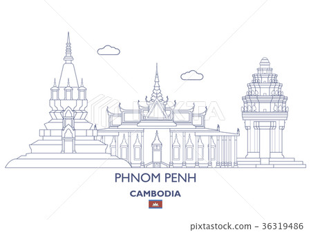 Phnom Penh City Skyline, Cambodia Phnom Penh City Skyline, Cambodia 36319486