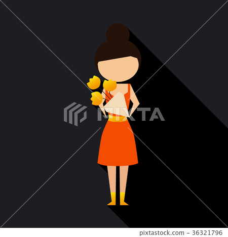 Vector illustration cartoon mother with present Vector illustration cartoon mother with present 36321796