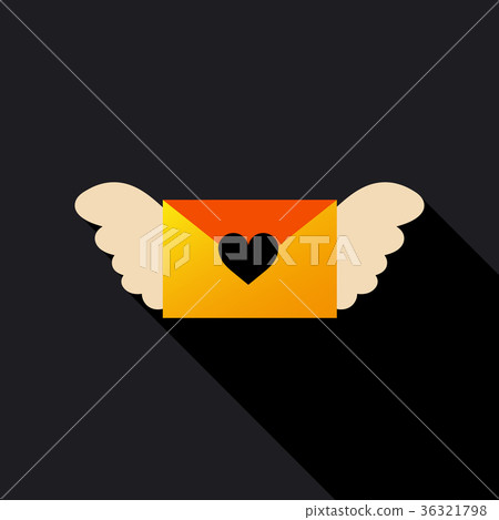 love letter icon with hearts love letter icon with hearts 36321798