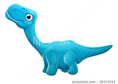 Cute Apatosaurus Cartoon Dinosaur 36322014