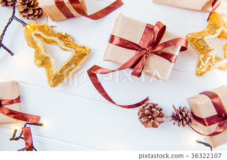 Christmas holidays composition with gifts 36322107