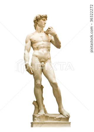 David statue from Michelangelo, Florence, isolated 36322272