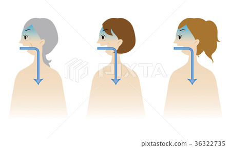 斜向一邊的女人把東西從嘴裡 36322735