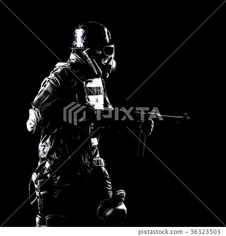 Futuristic nazi soldier studio shot Futuristic nazi soldier studio shot 36323503