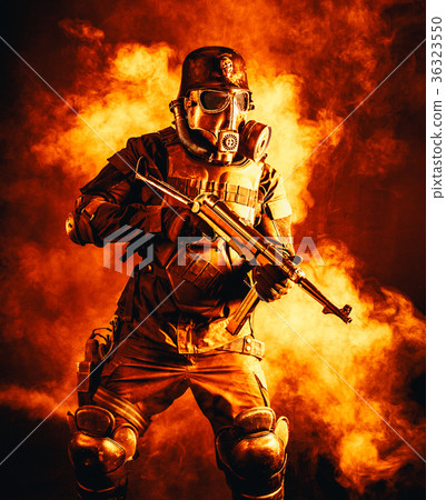 Futuristic nazi soldier studio shot Futuristic nazi soldier studio shot 36323550