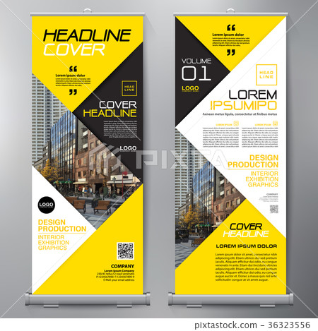 Business Roll Up. Standee Design. Banner Template 36323556