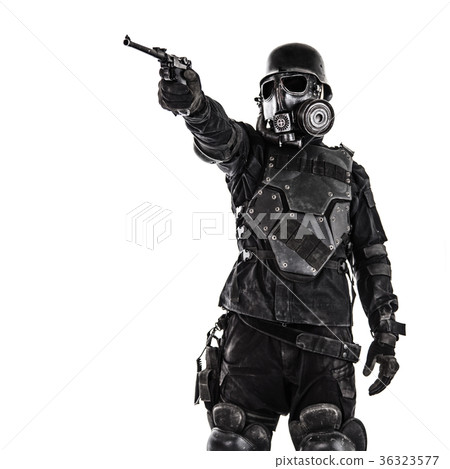 Futuristic nazi soldier studio shot Futuristic nazi soldier studio shot 36323577