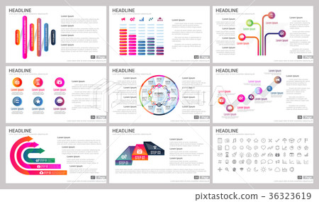 Modern Elements of infographics for presentations 36323619