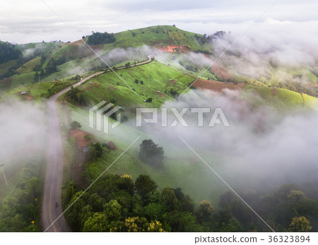 High Mountains at Mea La Noi City in Mae Hong Son High Mountains at Mea La Noi City in Mae Hong Son 36323894