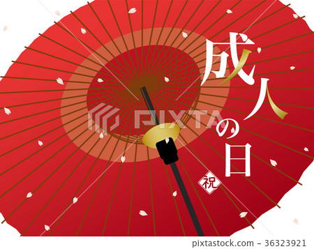 Japanese-style umbrella background 36323921