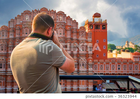 Travel photographer shoots Hawa Mahal. Wanderlust 36323944