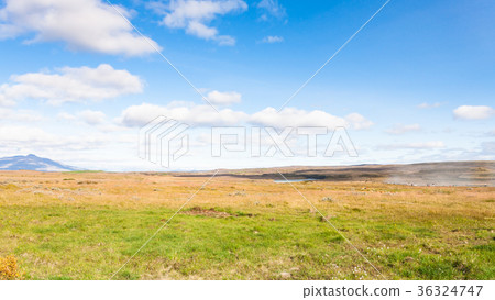landscape near Gullfoss waterfall in Iceland landscape near Gullfoss waterfall in Iceland 36324747