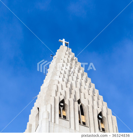 top of Hallgrimskirkja Church in Reykjavik top of Hallgrimskirkja Church in Reykjavik 36324836