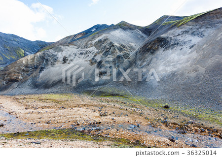 mountain slopes of Graenagil canyon in Iceland 36325014