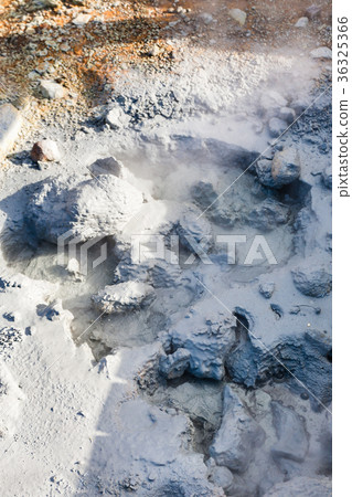 mud geyser in Krysuvik area, Iceland 36325366