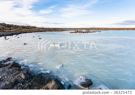 Blue Lagoon Geothermal lake in Grindavik field 36325473