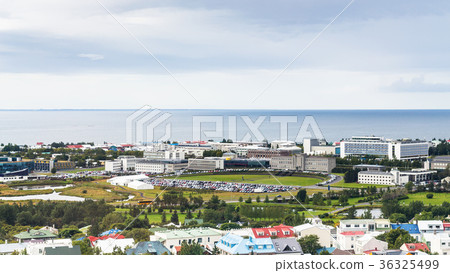 panoramic view of Reykjavik and Atlantic ocean panoramic view of Reykjavik and Atlantic ocean 36325499
