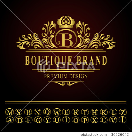 Monogram template logo. Letter emblem B. Insignia Monogram template logo. Letter emblem B. Insignia 36326042