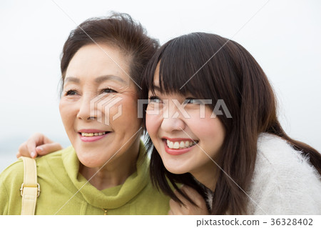 父母和孩子的母親和女兒旅行 36328402