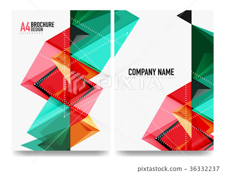 Business brochure cover layout, flyer a4 template 36332237