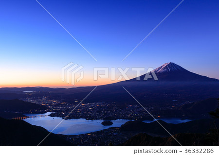 河口湖_紅富士的黎明 河口湖_紅富士的黎明 36332286
