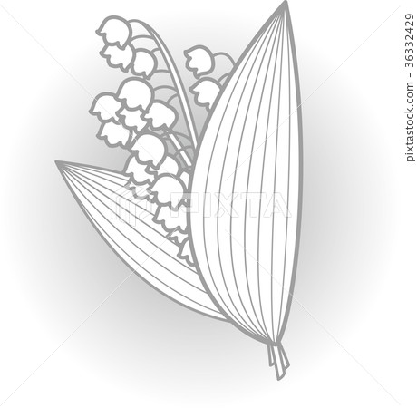 Suzuran花束灰色線模糊 36332429