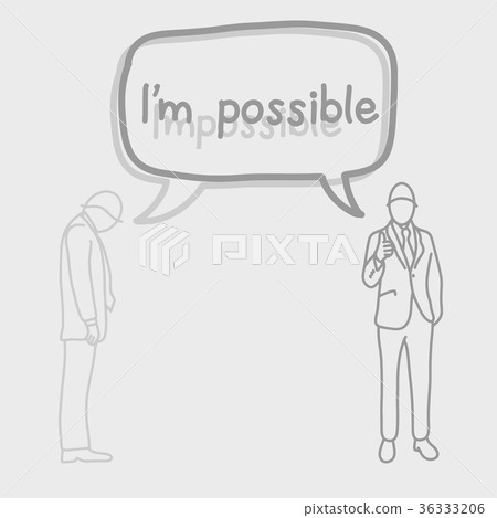 businessman with speech bubble  36333206