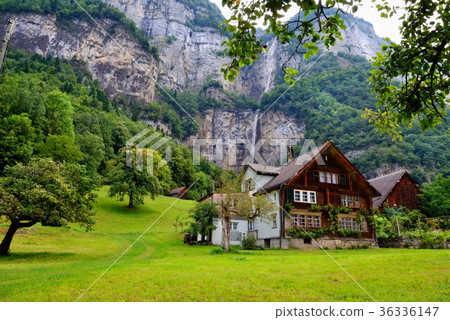 Fantastic landscape with a hut Fantastic landscape with a hut 36336147
