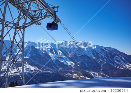 landscape of the Mountains on winter resort landscape of the Mountains on winter resort 36336954